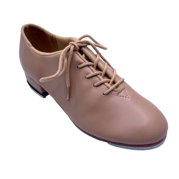Unisex Caramel Oxford Tap Shoes 5.5 Dance Lace Up Terrie So Danca Vegan Leather - Picture 2 of 7